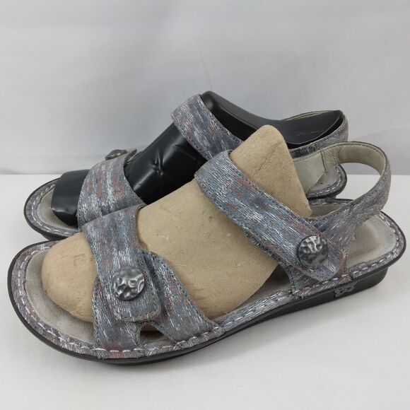 Alegria Vienna Smoke VIE-123 Sandal Slingback Shoes Leather Womens 39 US 9 - Picture 4 of 11